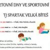 Sportovní den ve sportovní hale TJ Spartak -třída Včeliček a Sluníček